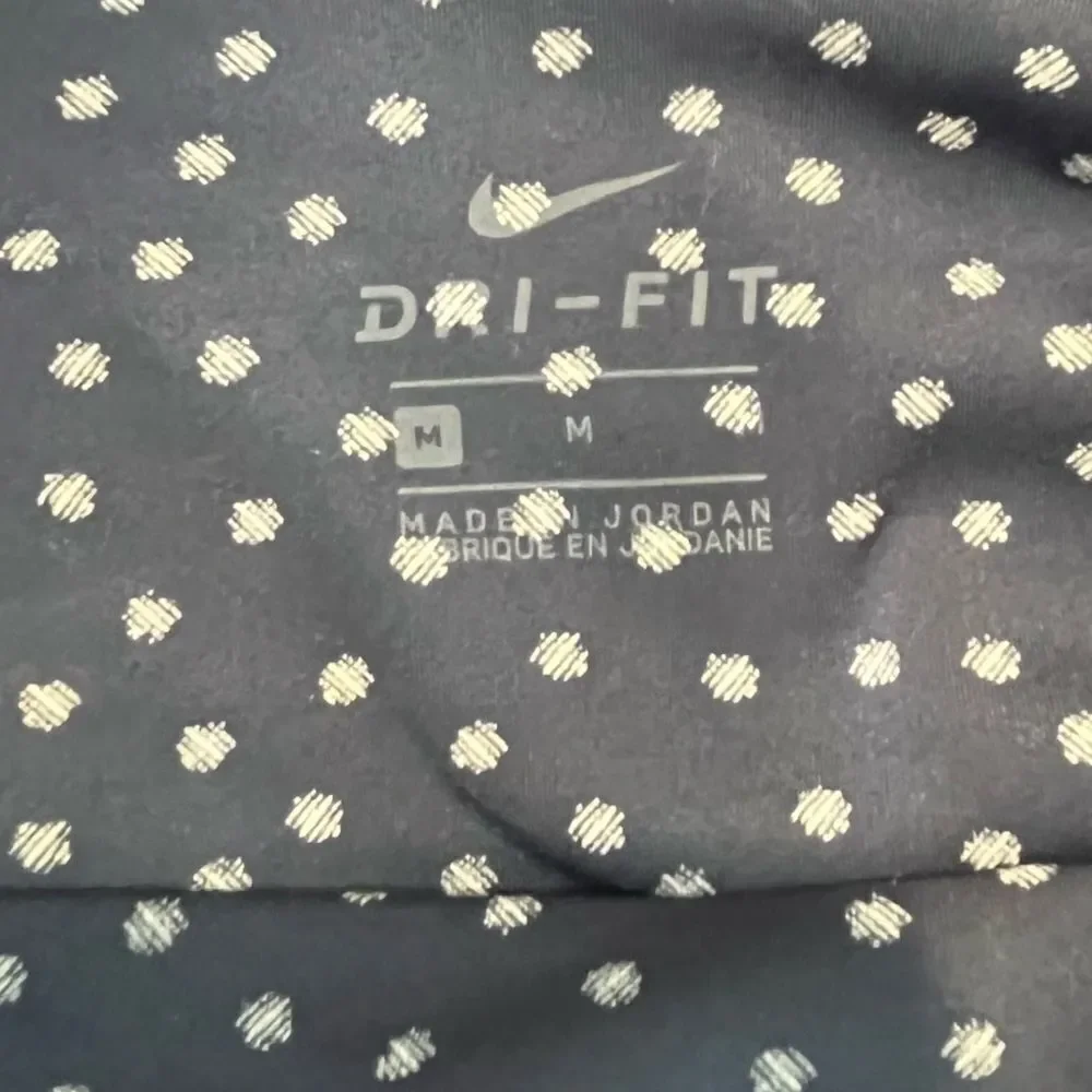 NIKE Yoga Dot Print High Twist Waist 7/8 Capri CZ9144-410 Blue Leggings Size Med